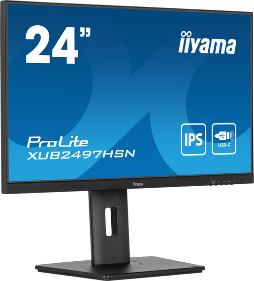 iiyama ProLite XUB2497HSN-B2 24" Full HD Monitor - IPS, 100Hz, 1ms, Speakers, DP