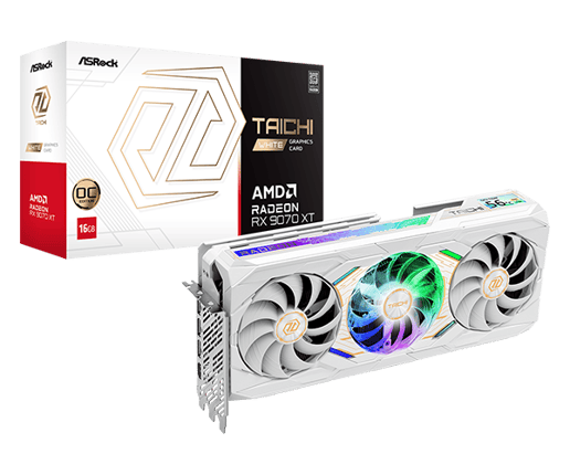 AMD Radeon RX 9070 XT Taichi White 16GB OC
