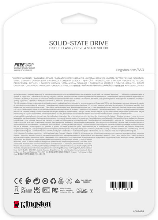 1TB Kingston KC3000 M.2 2280 PCI Express 4.0 x4 NVMe Solid State Drive