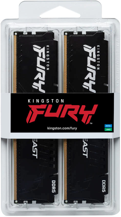 Kingston FURY Beast 32GB DDR5 Dual Channel Desktop Memory Kit, 2 x