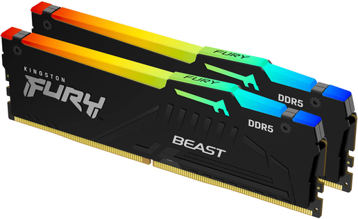 Kingston FURY Beast RGB 32GB (2x16GB) 6000MT/s DDR5 Memory Kit