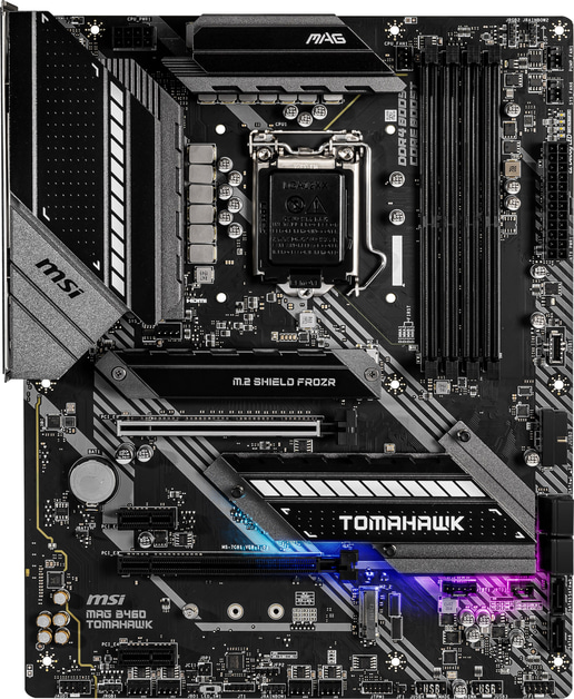 MSI MAG B460 TOMAHAWK ATX Motherboard for Intel LGA1200 CPUs