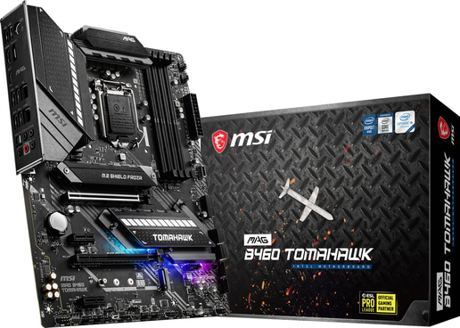 MSI MAG B460 TOMAHAWK ATX Motherboard for Intel LGA1200 CPUs