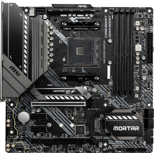 MSI MAG B550M MORTAR mATX Motherboard for AMD AM4 CPUs