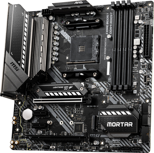MSI MAG B550M MORTAR mATX Motherboard for AMD AM4 CPUs