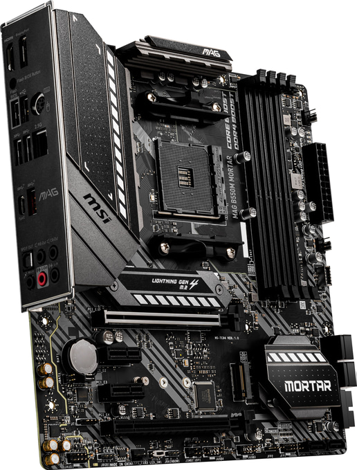 MSI MAG B550M MORTAR mATX Motherboard for AMD AM4 CPUs