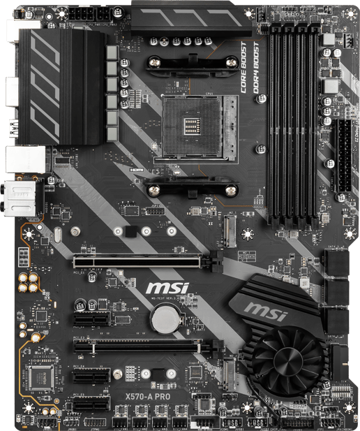 MSI X570-A PRO ATX Motherboard for AMD AM4 CPUs