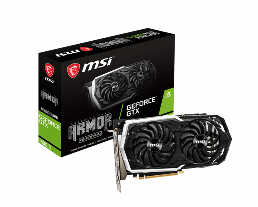 MSI GeForce GTX 1660 Ti ARMOR OC 6GB Graphics Card