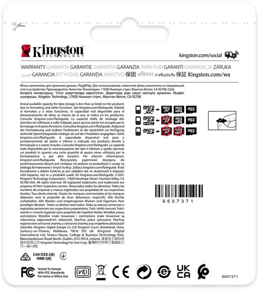 16GB Kingston Industrial UHS-1 (U3) microSD Card 