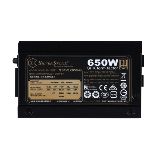 650W Silverstone SX650-G Modular 80 Plus Gold PSU