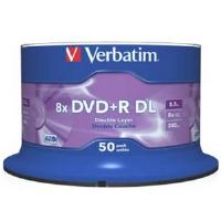 Verbatim DVD+R 8x DL Matt Silver 50pk