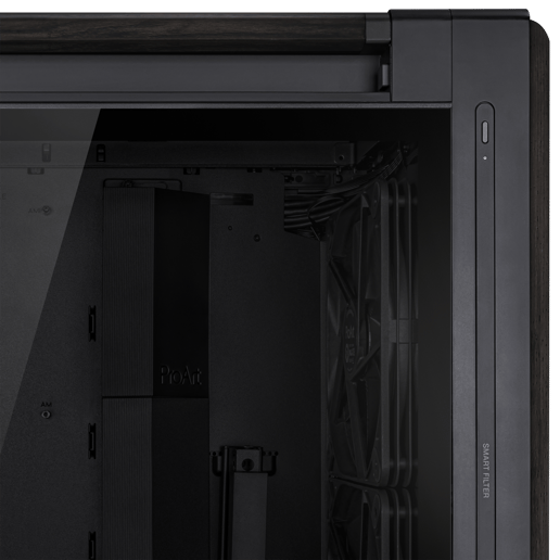 ASUS ProArt PA602 Wood Edition TG Mid Tower Case - Black 