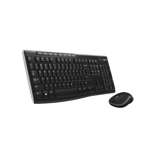Logitech MK270 Wireless Combo Keyboard and Mouse Set (UK QWERTY)