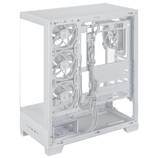 ASUS A31 PLUS Mid Tower Gaming Case - White 