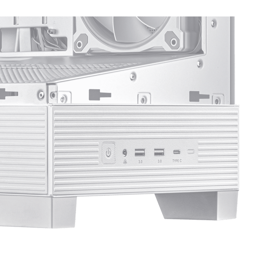 ASUS A31 PLUS Mid Tower Gaming Case - White 