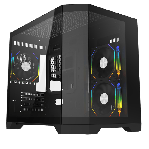 CiT Mars Mid Tower Gaming Case - Black 