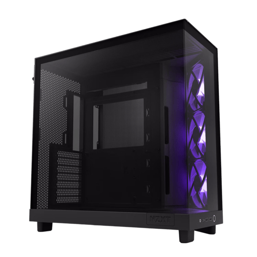 NZXT H6 Flow RGB Mid Tower Case - Black 