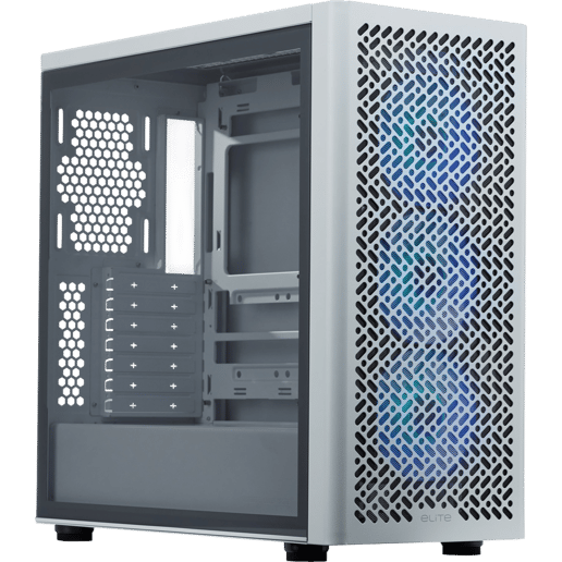 Cooler Master Elite 502 Mid Tower Case - White 