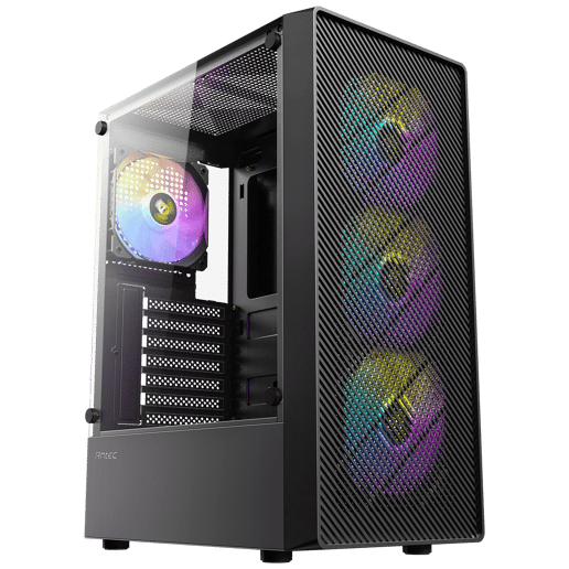 Antec Antec AX26 RGB Elite Mid-Tower Gaming PC Case - Pr Mid Tower Case - Black 