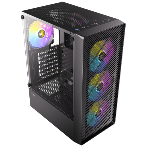Antec Antec AX26 RGB Elite Mid-Tower Gaming PC Case - Pr Mid Tower Case - Black 
