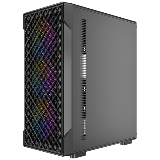 Antec Antec VX320 ARGB Mid-Tower Gaming PC Case - Pre-In Mid Tower Case - Black 