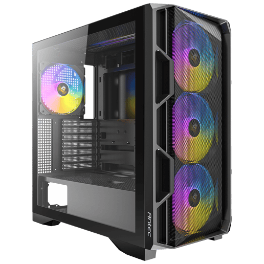 Antec Antec AX1000 ARGB Mid-Tower Gaming PC Case, Full M Mid Tower Case - Black 