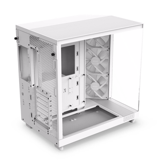 NZXT H6 Flow RGB Mid Tower Case - White 