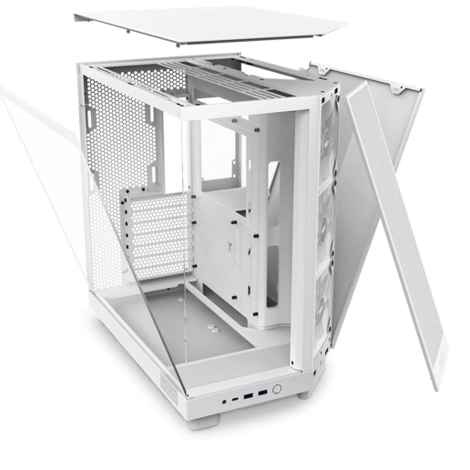 NZXT H6 Flow RGB Mid Tower Case - White 
