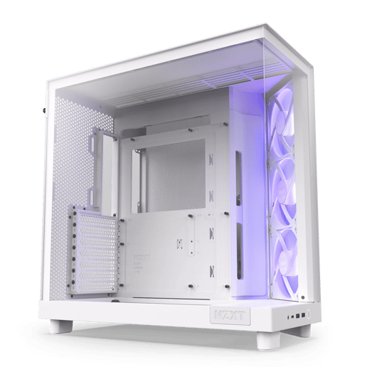 NZXT H6 Flow RGB Mid Tower Case - White 