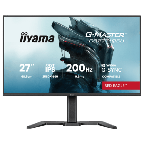 iiyama GB2771QSU-B1 27" Gaming Monitor - IPS, 200Hz, 0.5ms, Speakers, HDMI, DP