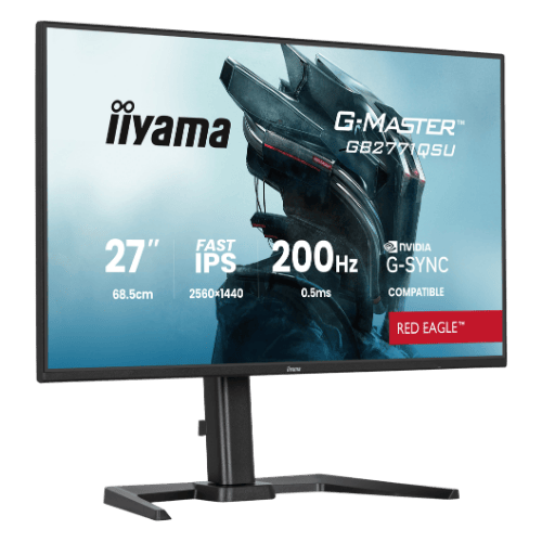 iiyama GB2771QSU-B1 27" Gaming Monitor - IPS, 200Hz, 0.5ms, Speakers, HDMI, DP
