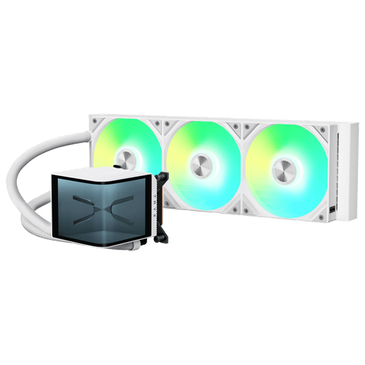 TRYX PANORAMA ARGB 360mm AiO Liquid CPU Cooler in White