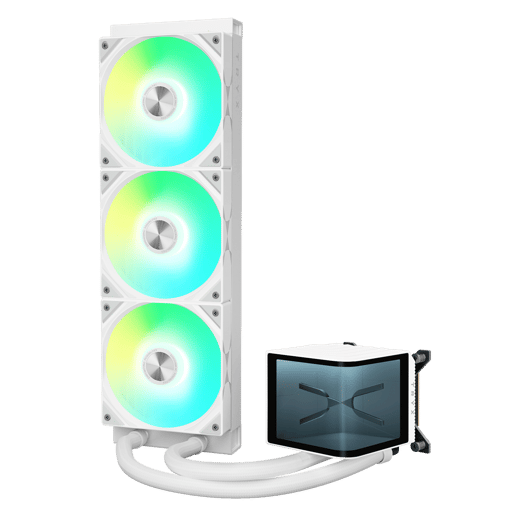 TRYX PANORAMA ARGB 360mm AiO Liquid CPU Cooler in White