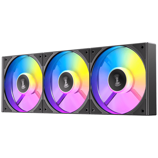 Antec Connect C120 ARGB Reverse 120mm Black Fan - Triple Pack