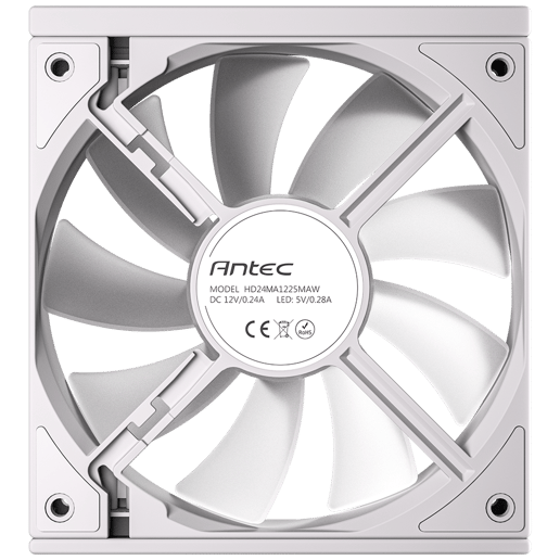 Antec Connect C120 ARGB 120mm White Fan - Triple Pack