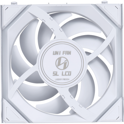 Lian Li UNI FAN SL Wireless LCD 120mm White Reverse Blade 3 Pack