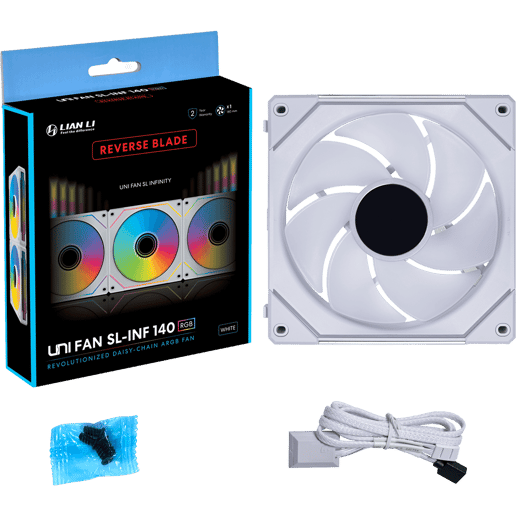 Lian Li UNI SL140 INF Reverse RGB 140mm White Fan