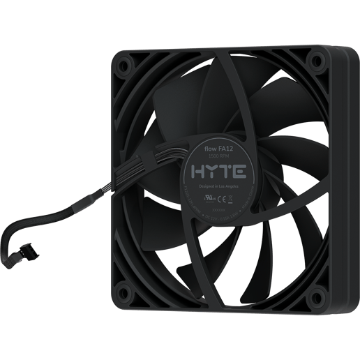 HYTE FA12 120 mm PWM PC Case Fans 4 Pack Pitch Black