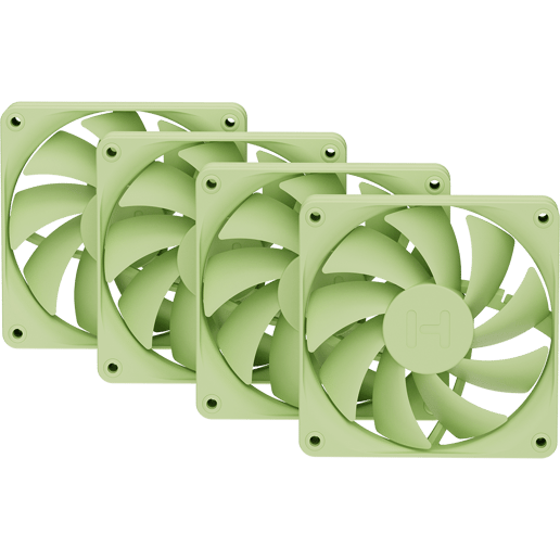 HYTE FA12 120 mm PWM Fan 4 Pack Matcha Milk