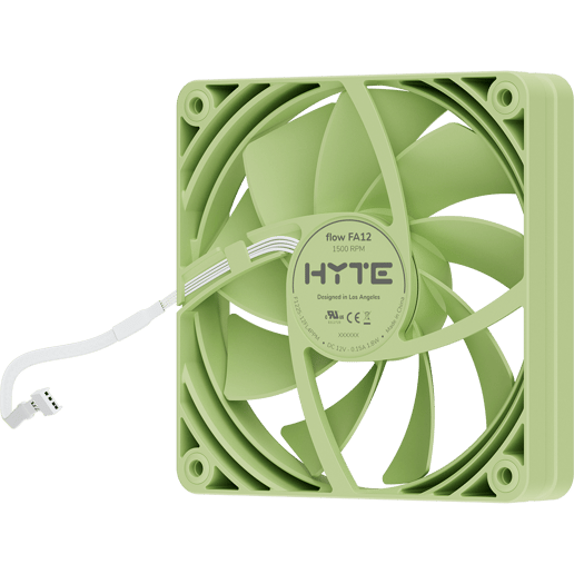 HYTE FA12 120 mm PWM Fan 4 Pack Matcha Milk
