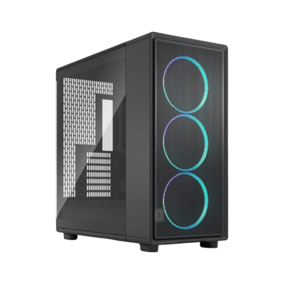 Fractal Epoch XL Black TG RGB Light Mid Tower Gaming Case - Black 