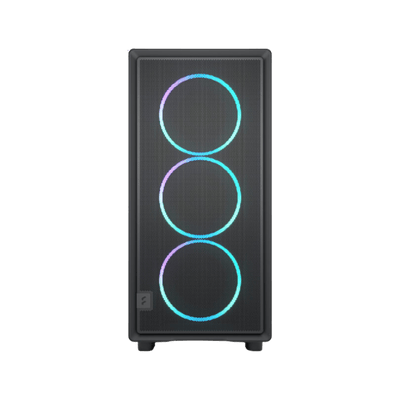 Fractal Epoch XL Black TG RGB Light Mid Tower Gaming Case - Black 