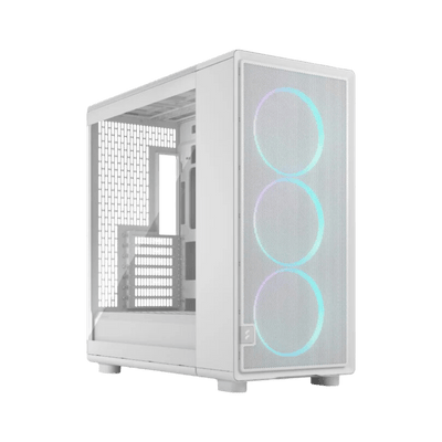 Fractual Epoch XL White TG RGB Mid Tower Gaming Case - White 