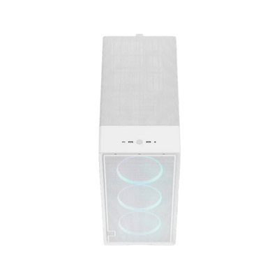 Fractual Epoch XL White TG RGB Mid Tower Gaming Case - White 