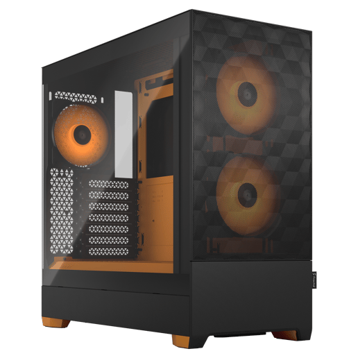 Fractal Pop Air RGB Mid Tower Gaming Case - Orange 