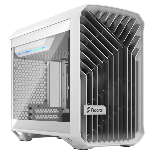 Fractal Torrent Nano TG ITX Gaming Case - White 