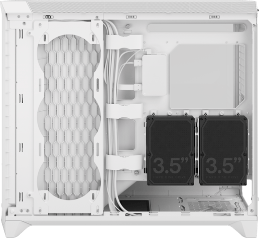 Fractal Meshify 3 XL Ambience Pro RGB Mid Tower Gaming Case - White 