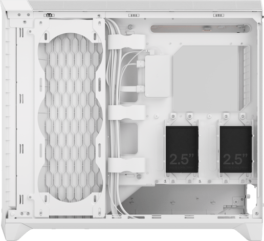 Fractal Meshify 3 XL Ambience Pro RGB Mid Tower Gaming Case - White 