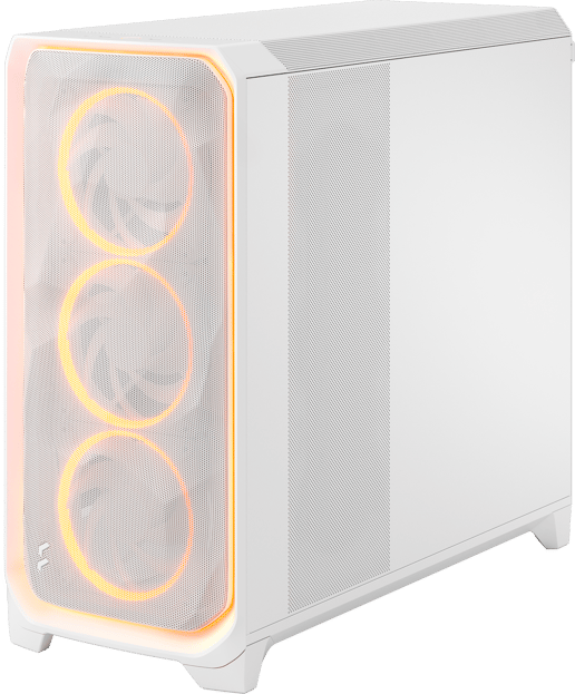 Fractal Meshify 3 XL Ambience Pro RGB Mid Tower Gaming Case - White 