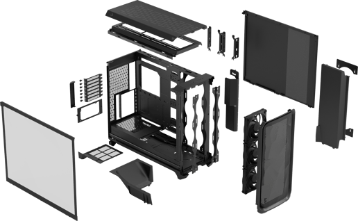 Fractal Meshify 3 XL TG Mid Tower Gaming Case - Black 